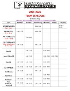 2025 - 2026 FALL Team Schedule[1]